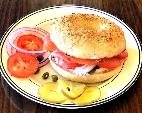 Order Lox Sandwich(smokes salmon) food online from Alameda Bagels And Donuts store, Alameda on bringmethat.com