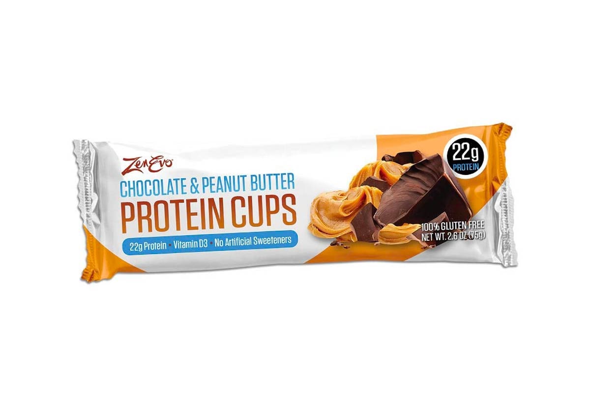 Order ZenEvo Choc & PB protein cups food online from Nekter Juice Bar store, Knoxville on bringmethat.com