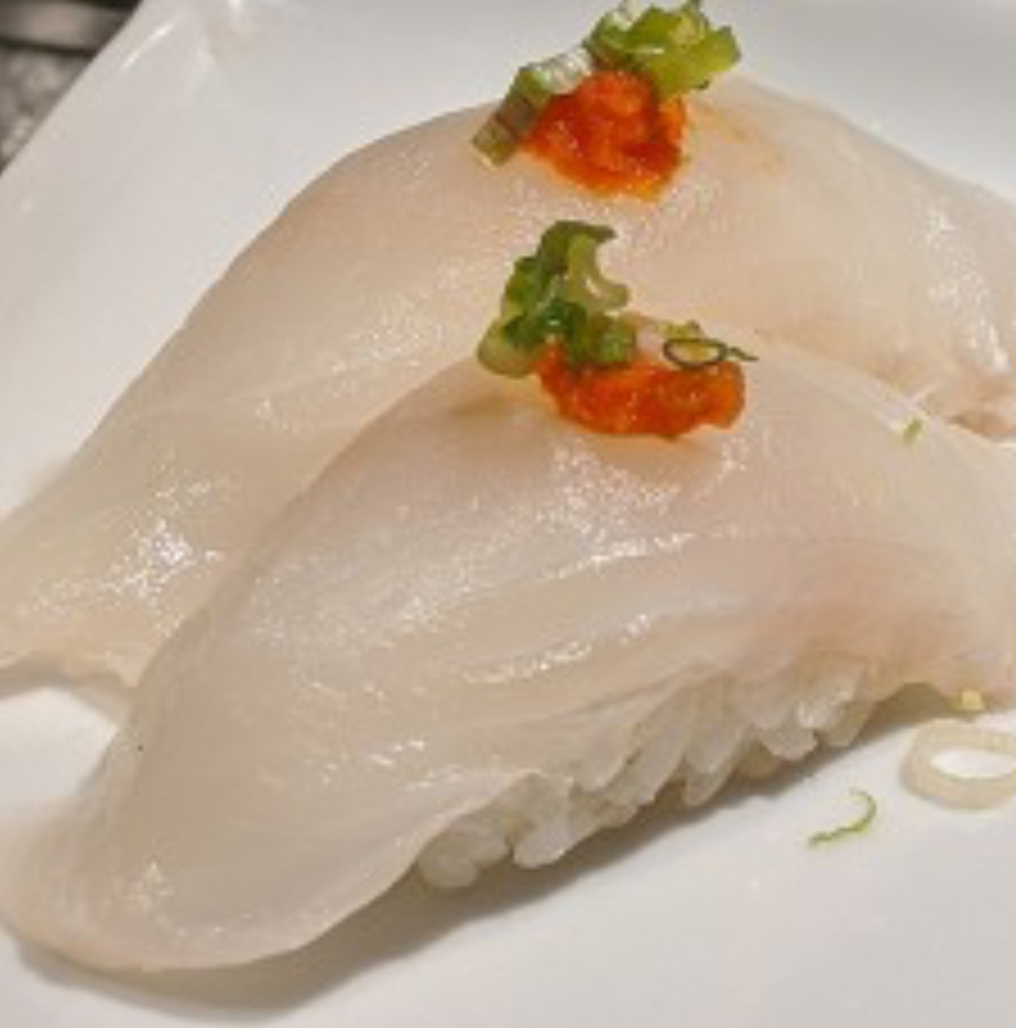 Order Halibut Sushi food online from Tabi-Ji Japanese Cuisine store, Orange on bringmethat.com