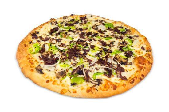 Order Philly Steak Pizza 14" food online from Geno's Pizza & Cheesesteaks store, Gilbert on bringmethat.com