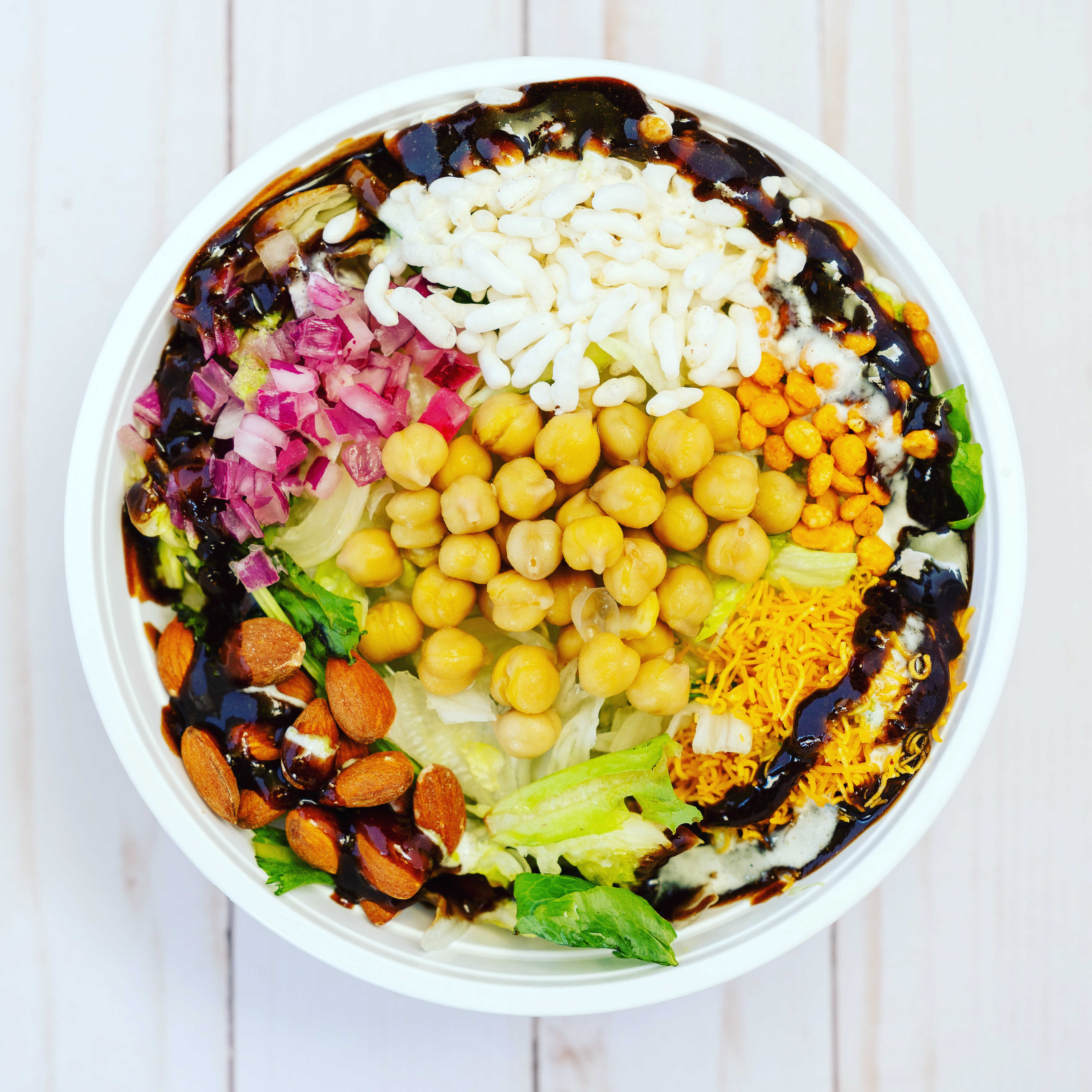 Order Let's Chaat Bowl food online from Eats Meets West Bowls store, Belmont on bringmethat.com