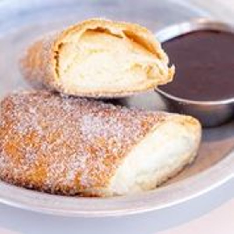 Order Fried Cheesecake Drumroll food online from Tin Drum Asiacafe store, Atlanta on bringmethat.com