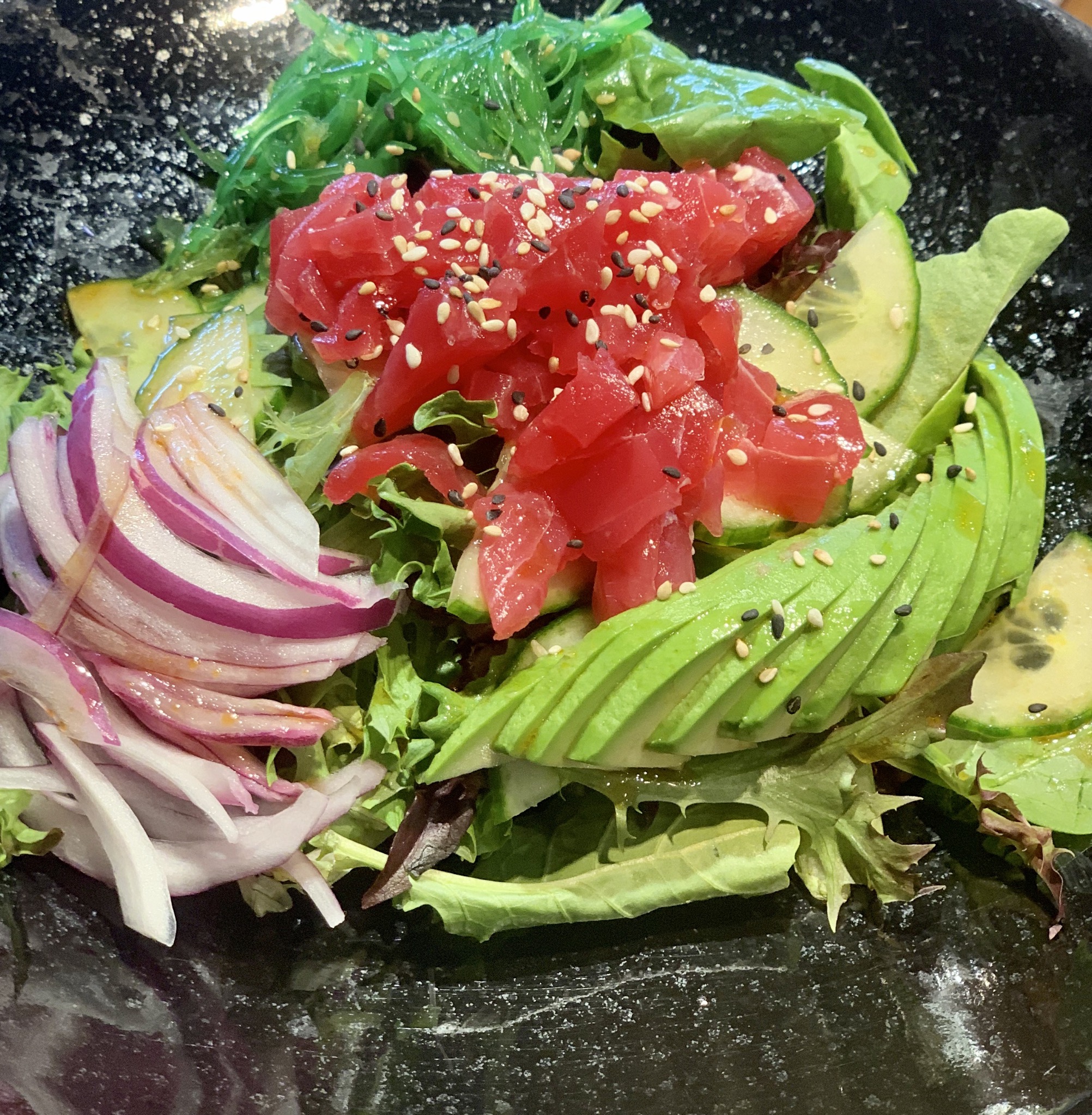 Order Poki Tuna Salad food online from Kazuki Sushi store, Los Angeles on bringmethat.com