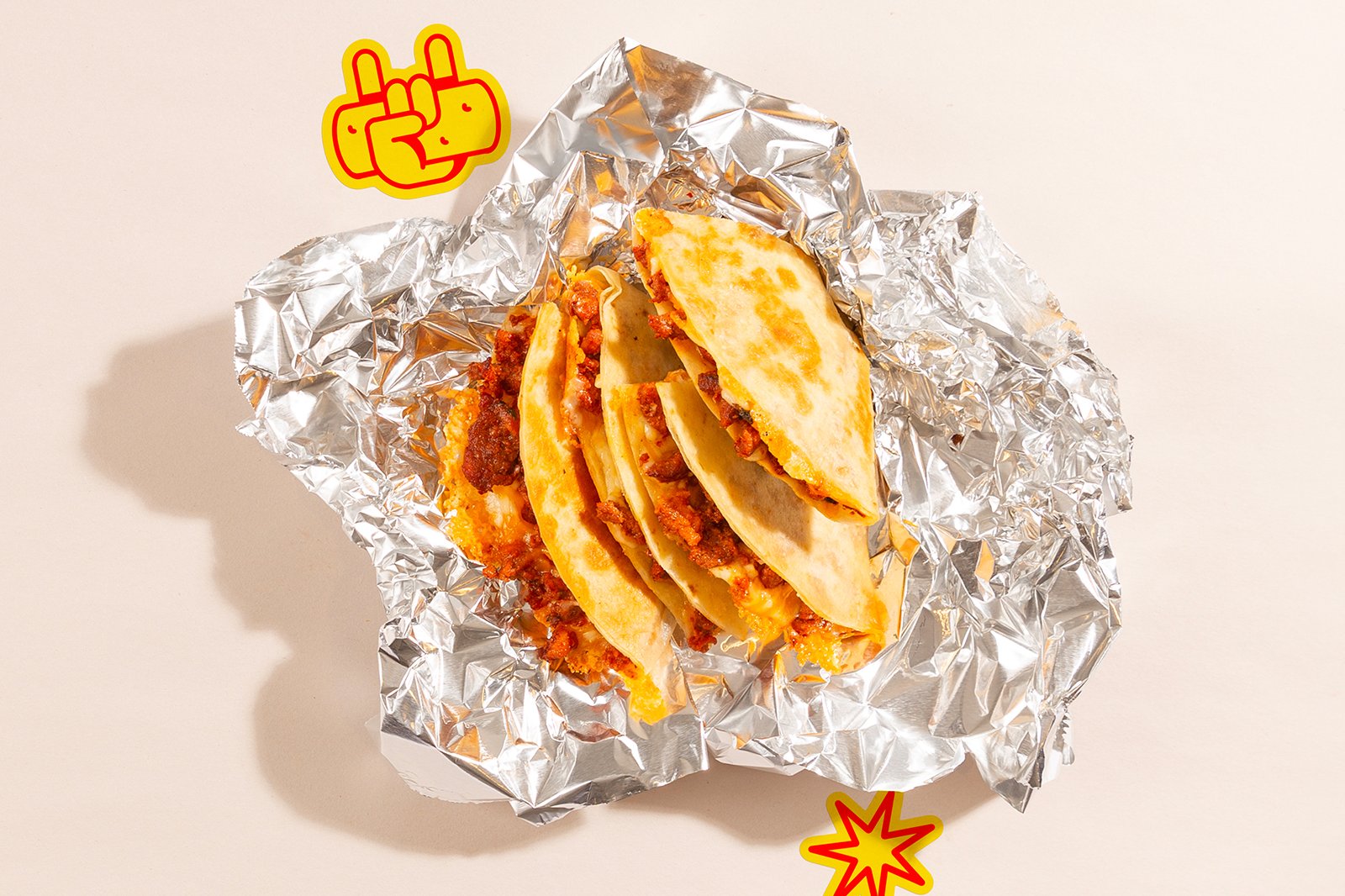 Order Meaty Bam! Quesadilla food online from Wham! Bam! Burrito! store, Chicago on bringmethat.com
