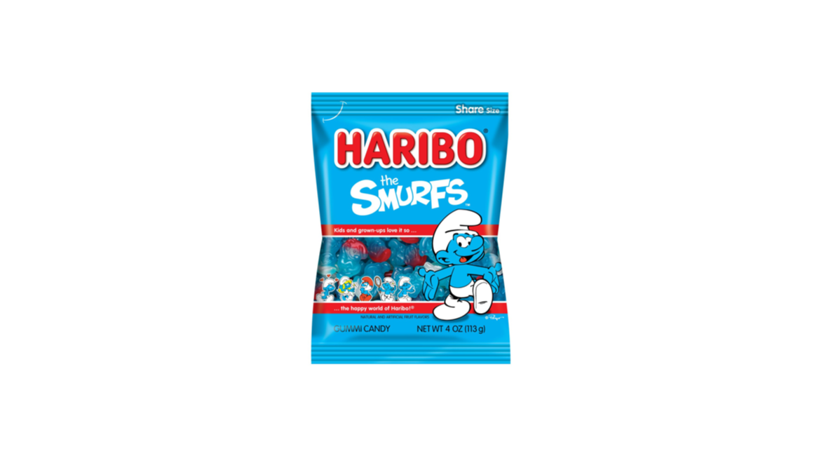 Order Haribo Sour Smurfs 5 oz food online from Rebel store, Tracy on bringmethat.com