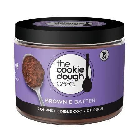 Order The Cookie Dough Cafe Brownie Batter Edible Cookie Dough Jar (18 oz) food online from Dolcezza Gelato store, Arlington on bringmethat.com