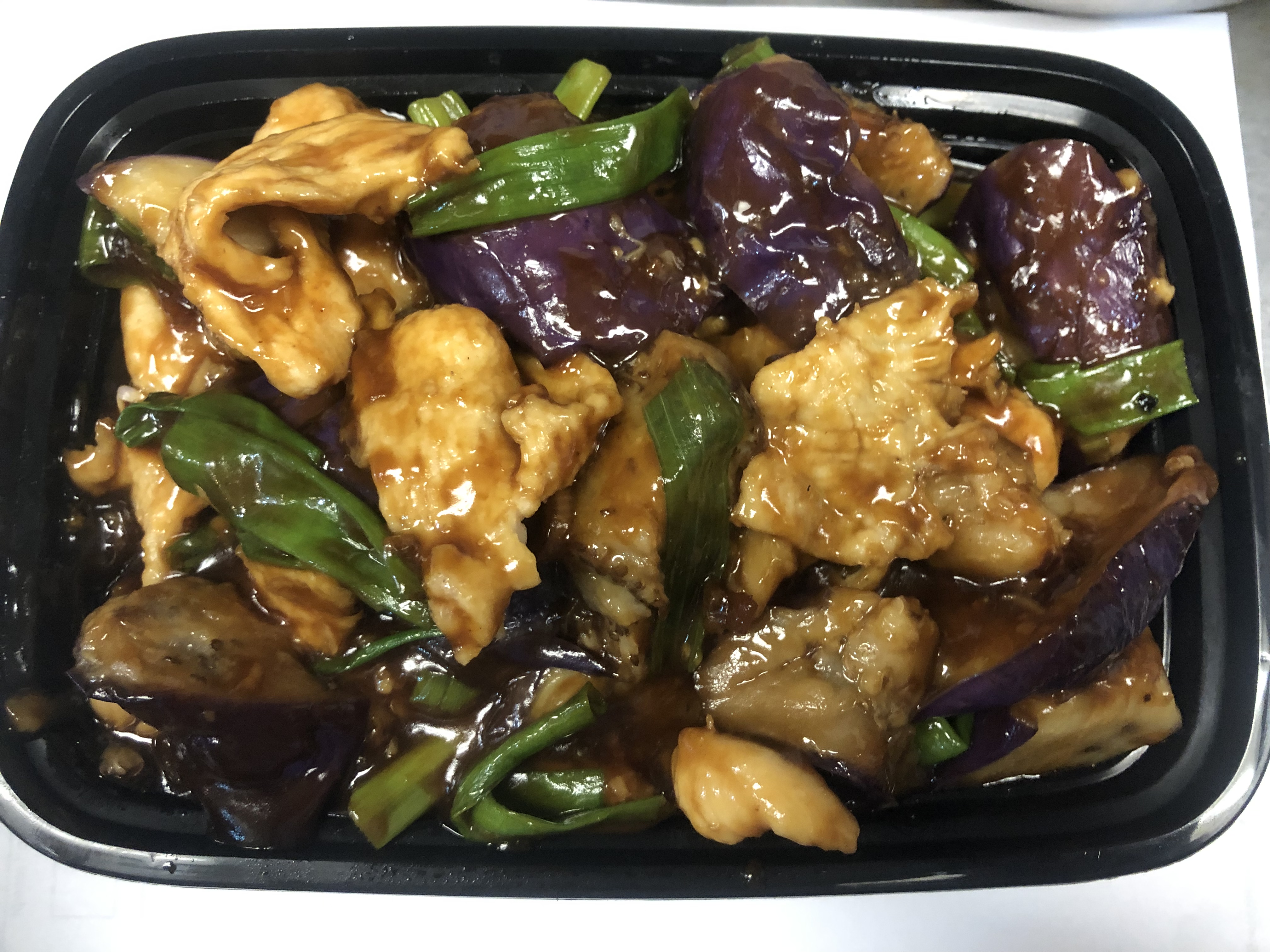 Order Chicken with Eggplant food online from Yummy store, Ridgewood on bringmethat.com
