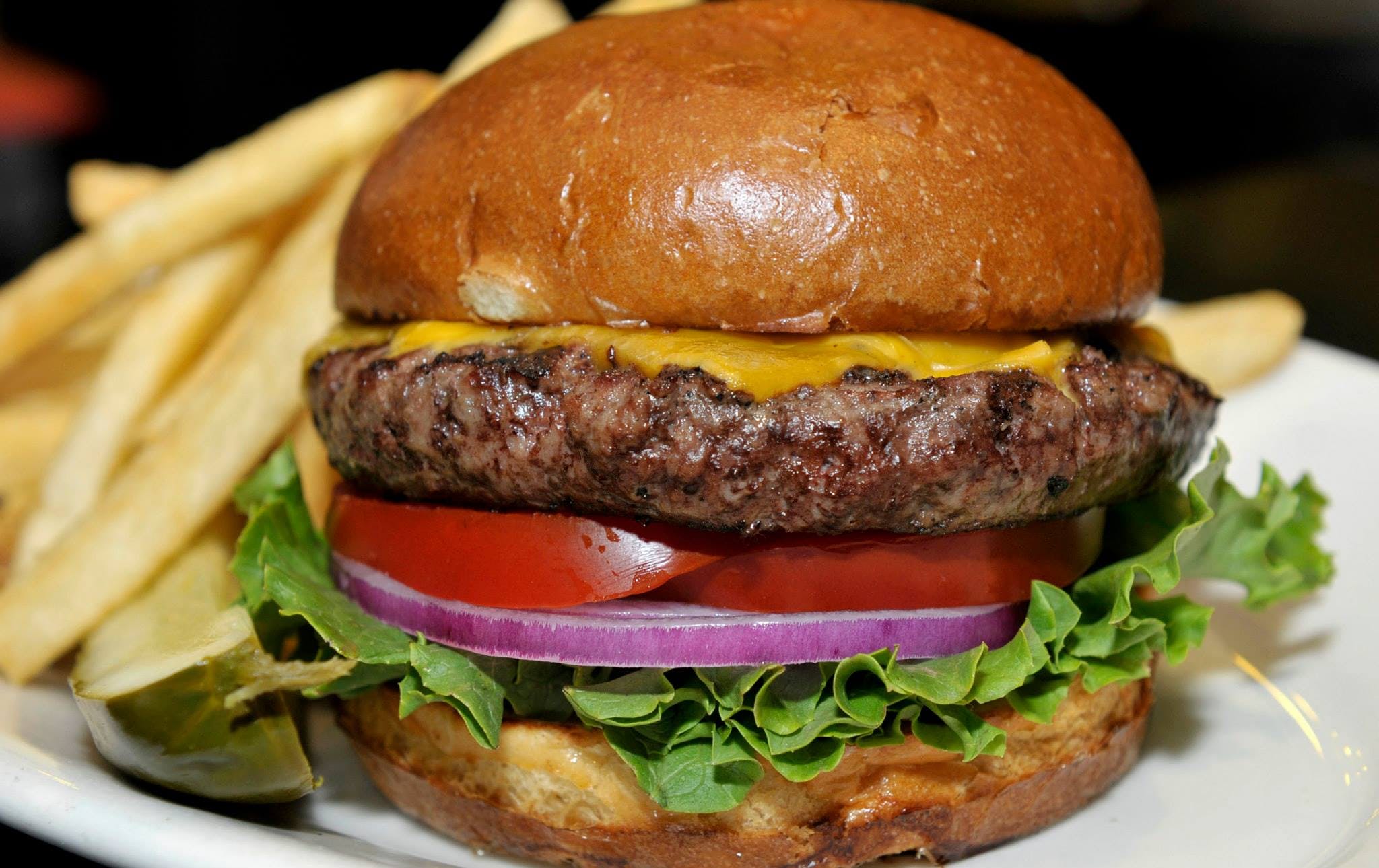 Order Cheese Burger - 6 oz. food online from Boston Style Pizza store, Wynnewood on bringmethat.com