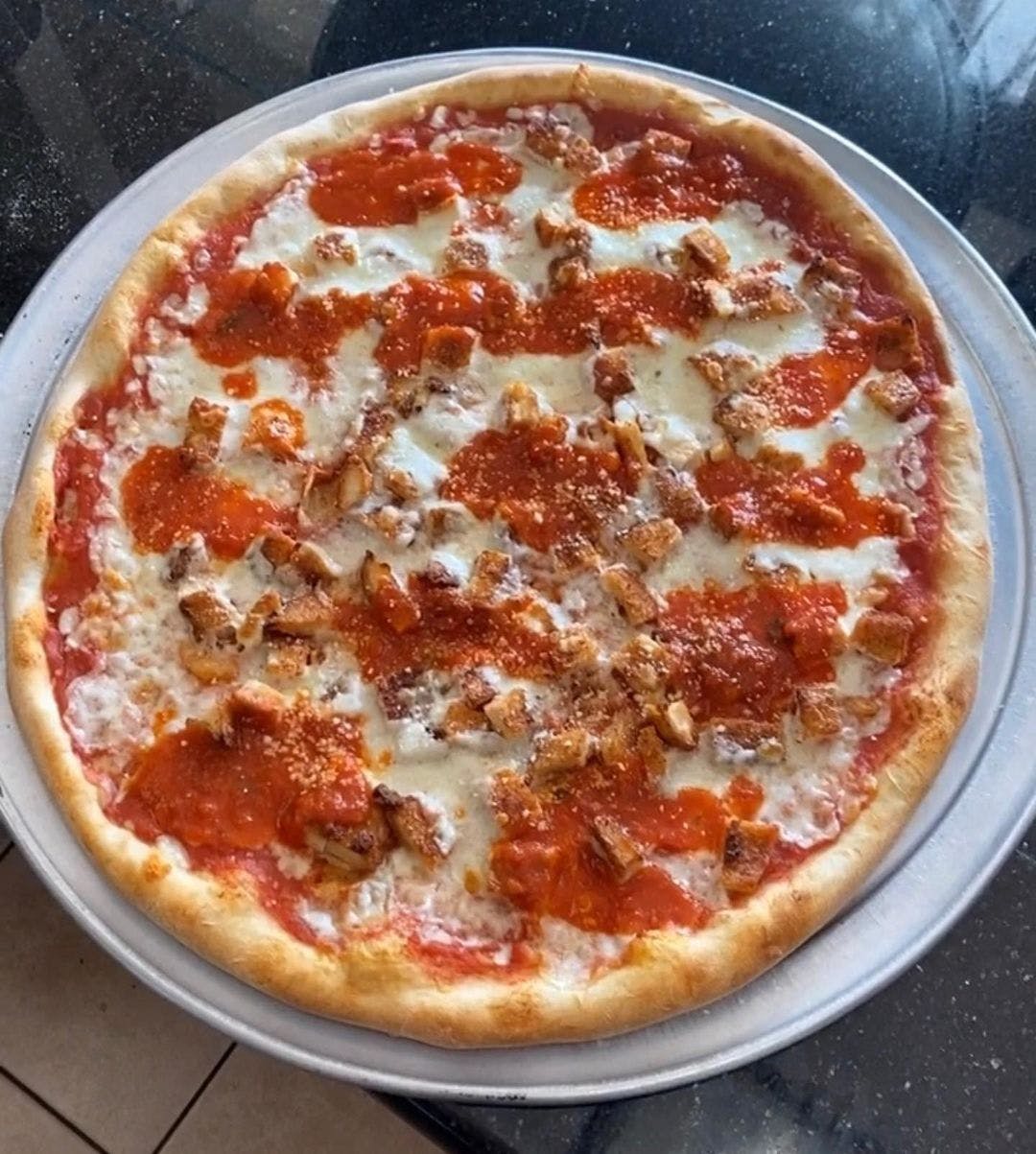 Order Chicken Parm Pizza - Personal 10'' food online from Dolce Pizzeria & Restaurant store, Fords on bringmethat.com