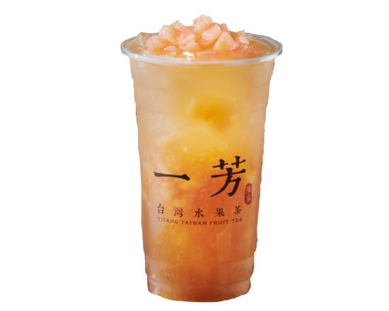 Order Peach Fruit Tea /  水蜜桃水果茶 food online from Yifang Taiwan Fruit Tea store, SF on bringmethat.com