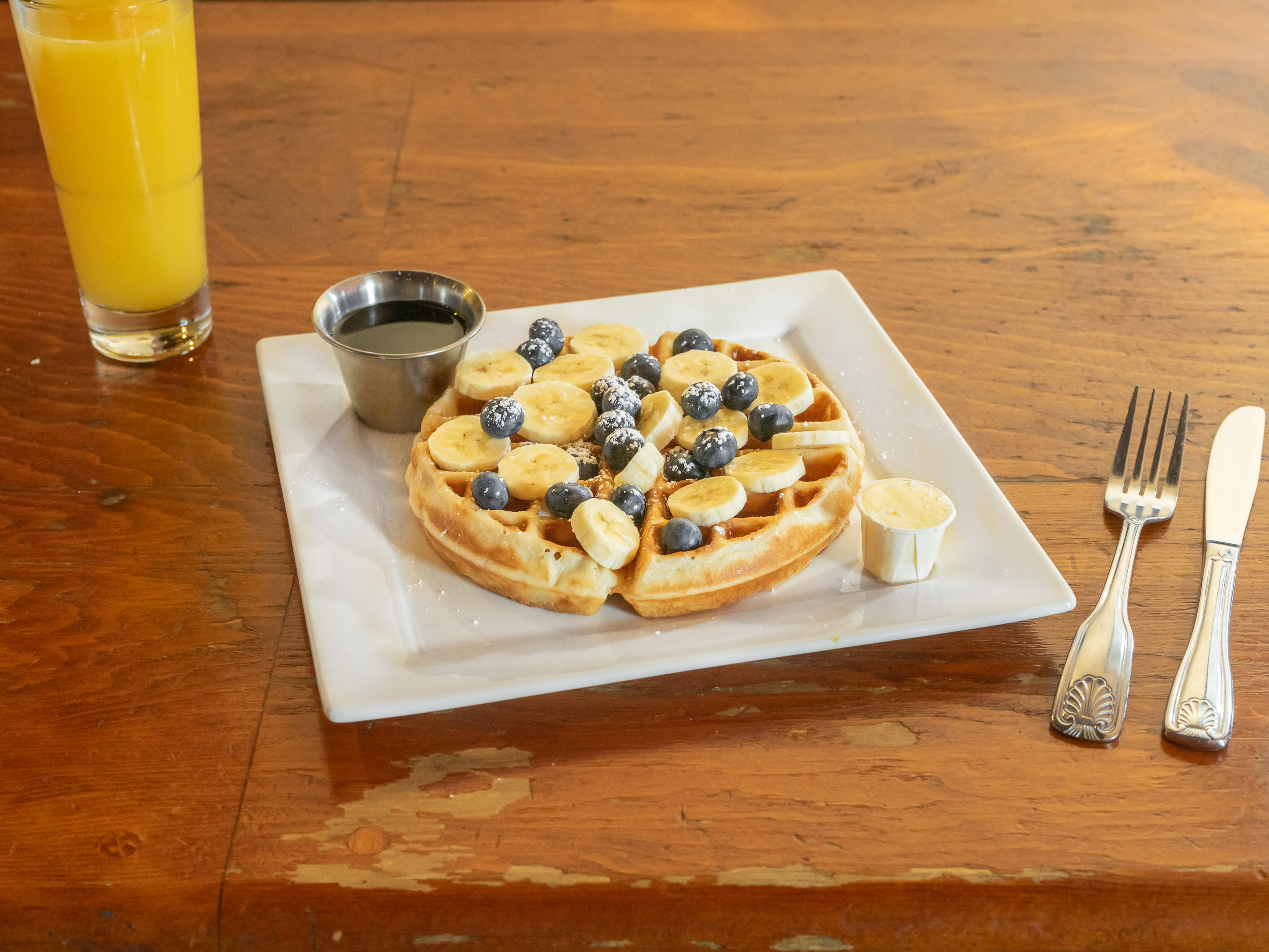Order Belgian Waffle food online from Pork Store Cafe store, San Francisco on bringmethat.com