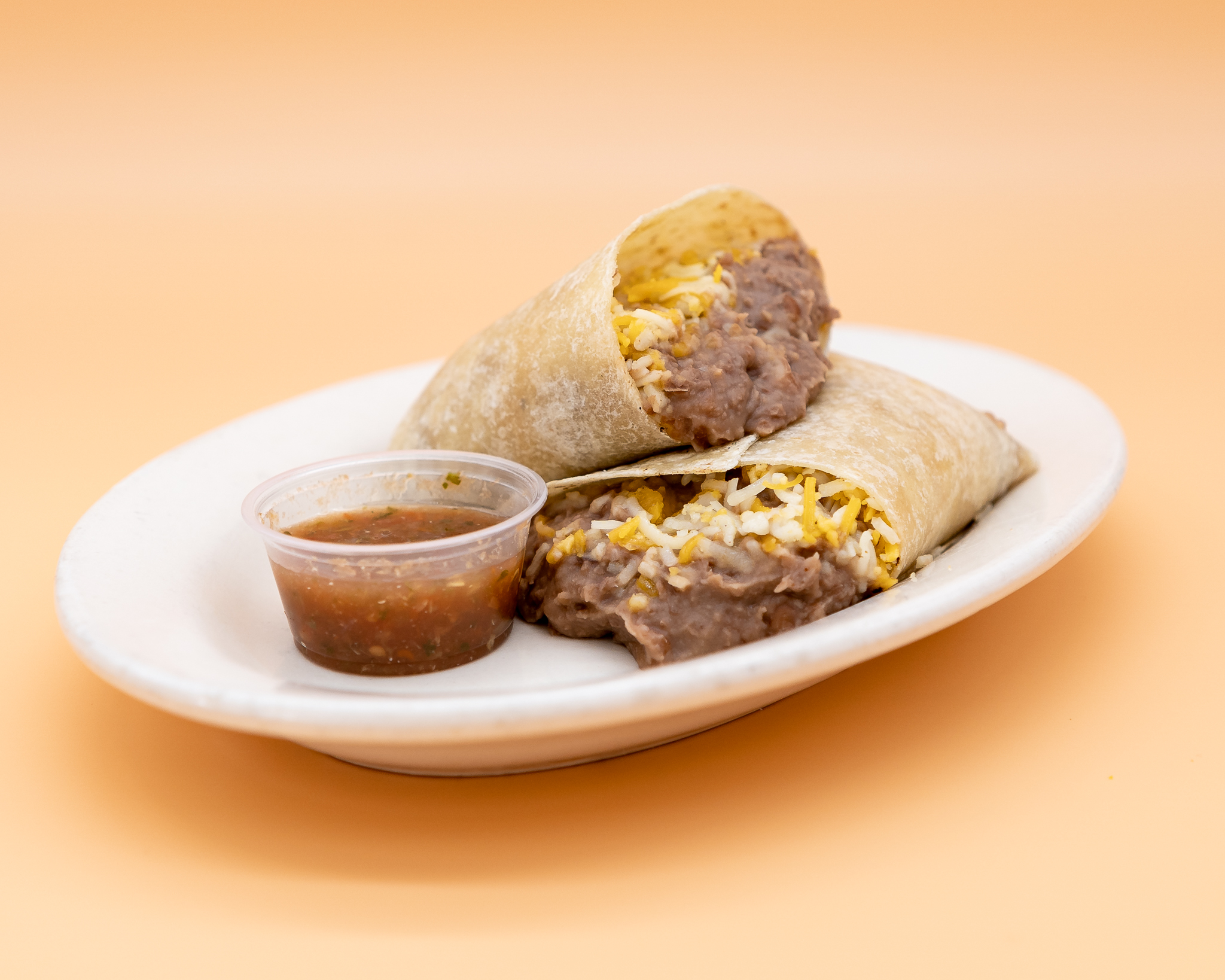 Order Bean and Cheese Burrito food online from Manuel Burger store, Los Angeles on bringmethat.com