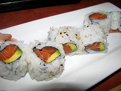 Order Salmon Avocado Roll food online from Sushi X store, Ridgewood on bringmethat.com