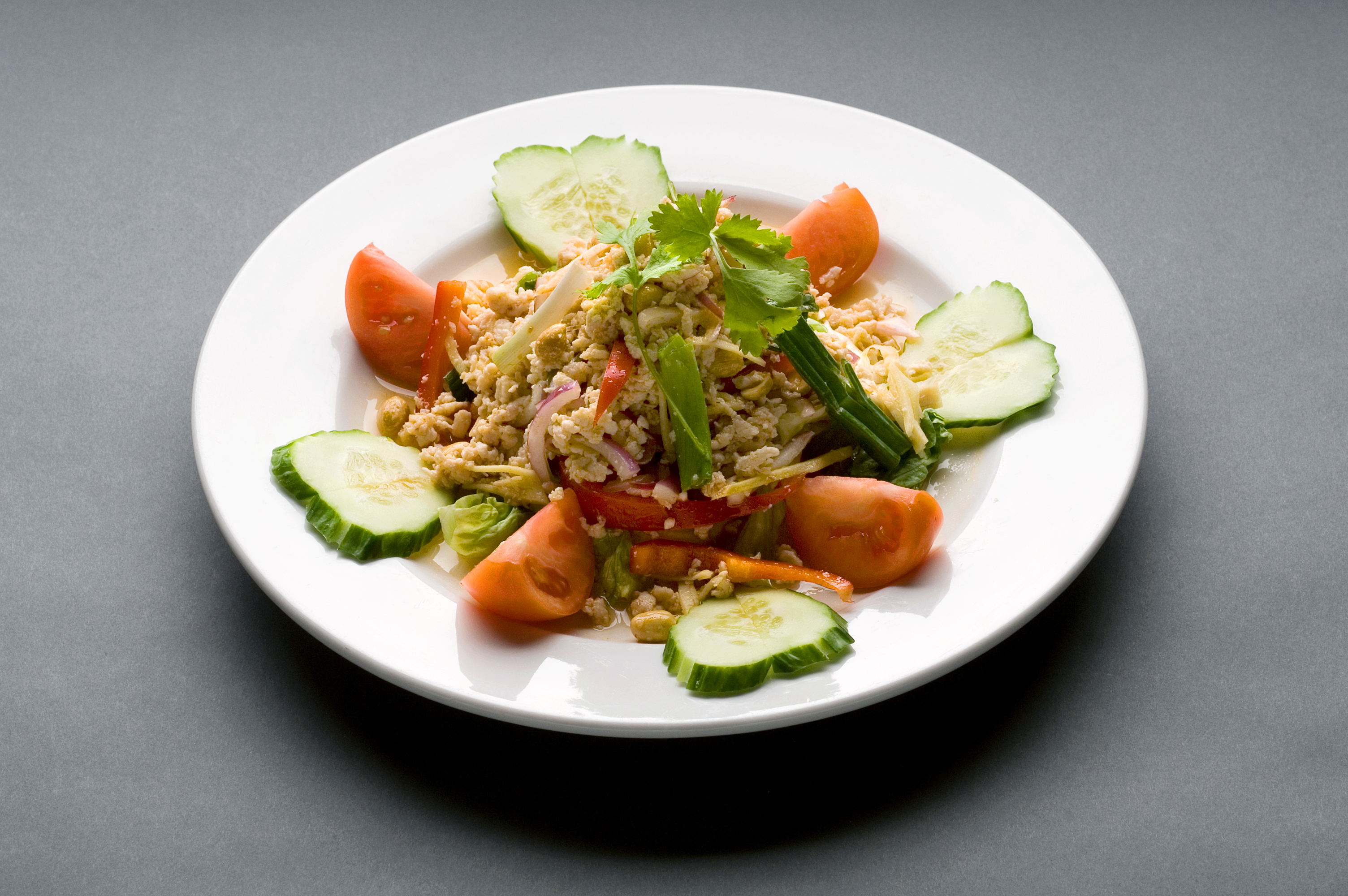 Order 25. Nam Sod Salad food online from Thai Taste Restaurant store, South Portland on bringmethat.com