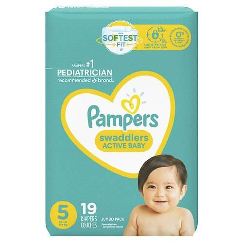 Order Pampers Swaddlers Diapers Size 5 - 19.0 ea food online from Walgreens store, San Ramon on bringmethat.com