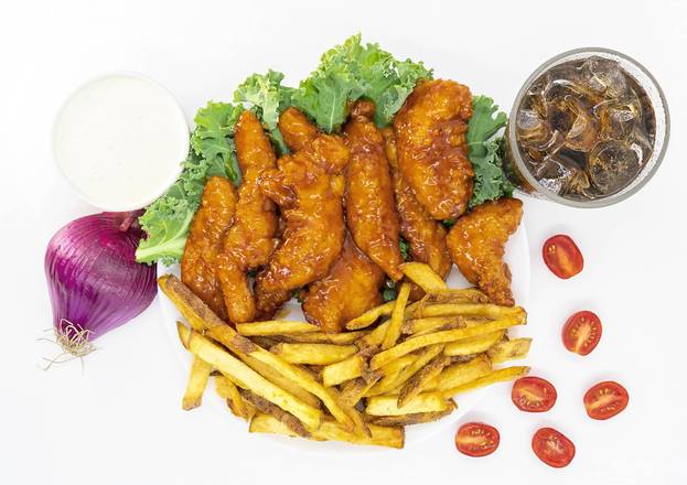 Order 5 PCS Tender Wings Combo food online from Sauce & Toss store, Zion on bringmethat.com
