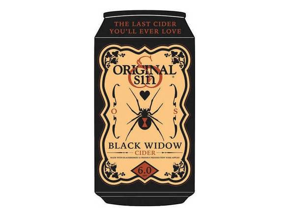 Order Original Sin Black Widow Cider - 6x 12oz Cans food online from Rayan Discount Liquors store, CHICAGO on bringmethat.com