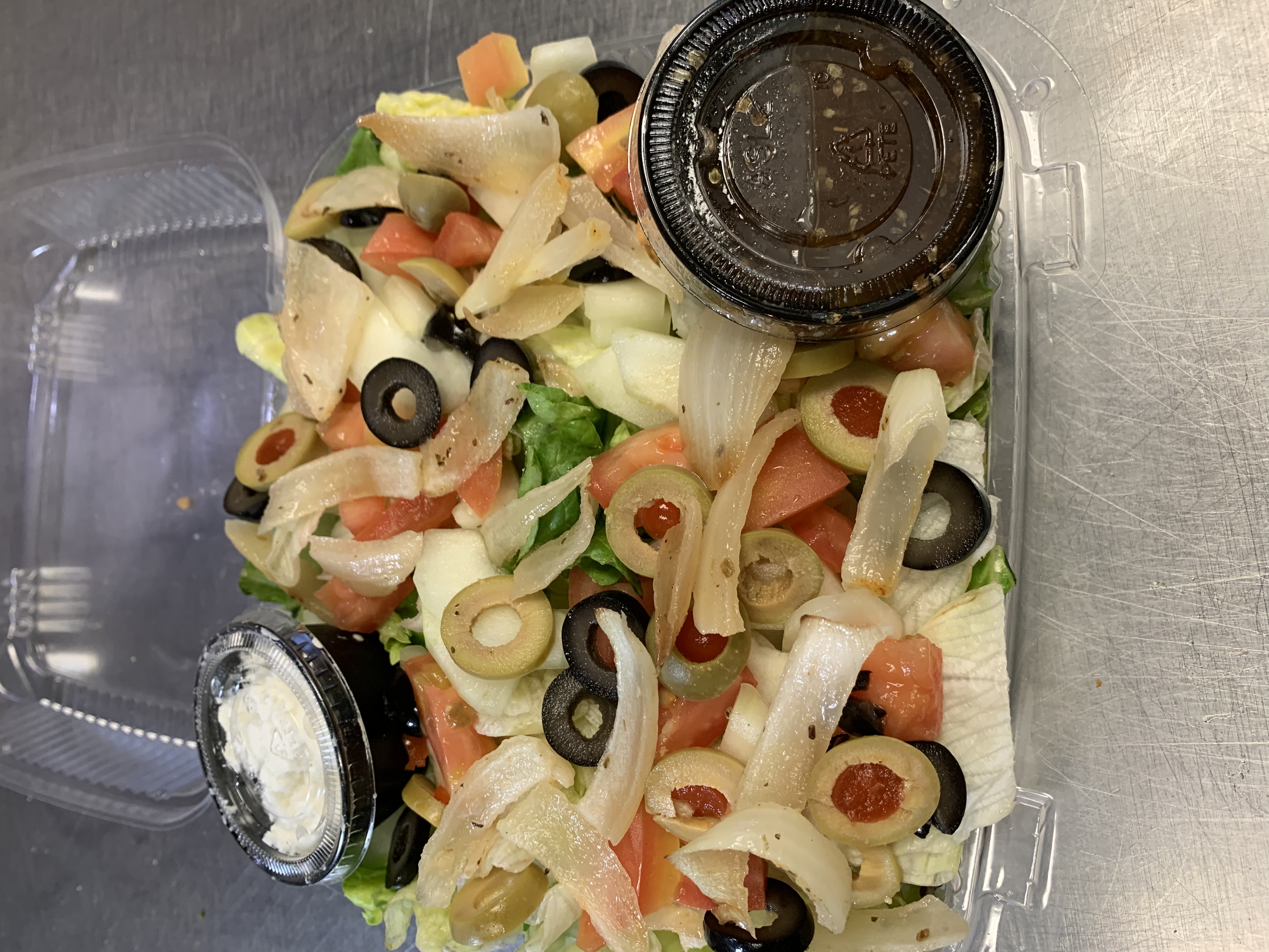 Order Greek Salad food online from Nut House Pizza store, Silver Spring on bringmethat.com