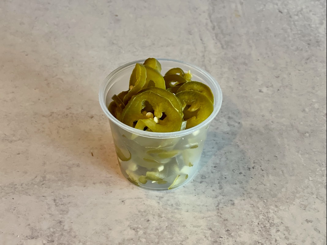Order lrg pickled jalapeno side food online from Taco Bamba store, Springfield on bringmethat.com