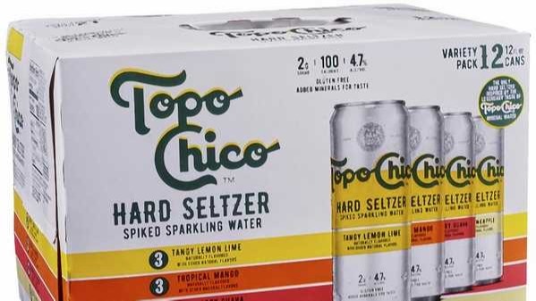 Order Topo Chico Hard Seltzer 12 Pack 12 oz Can Variety Pack food online from Rebel store, Campbell on bringmethat.com
