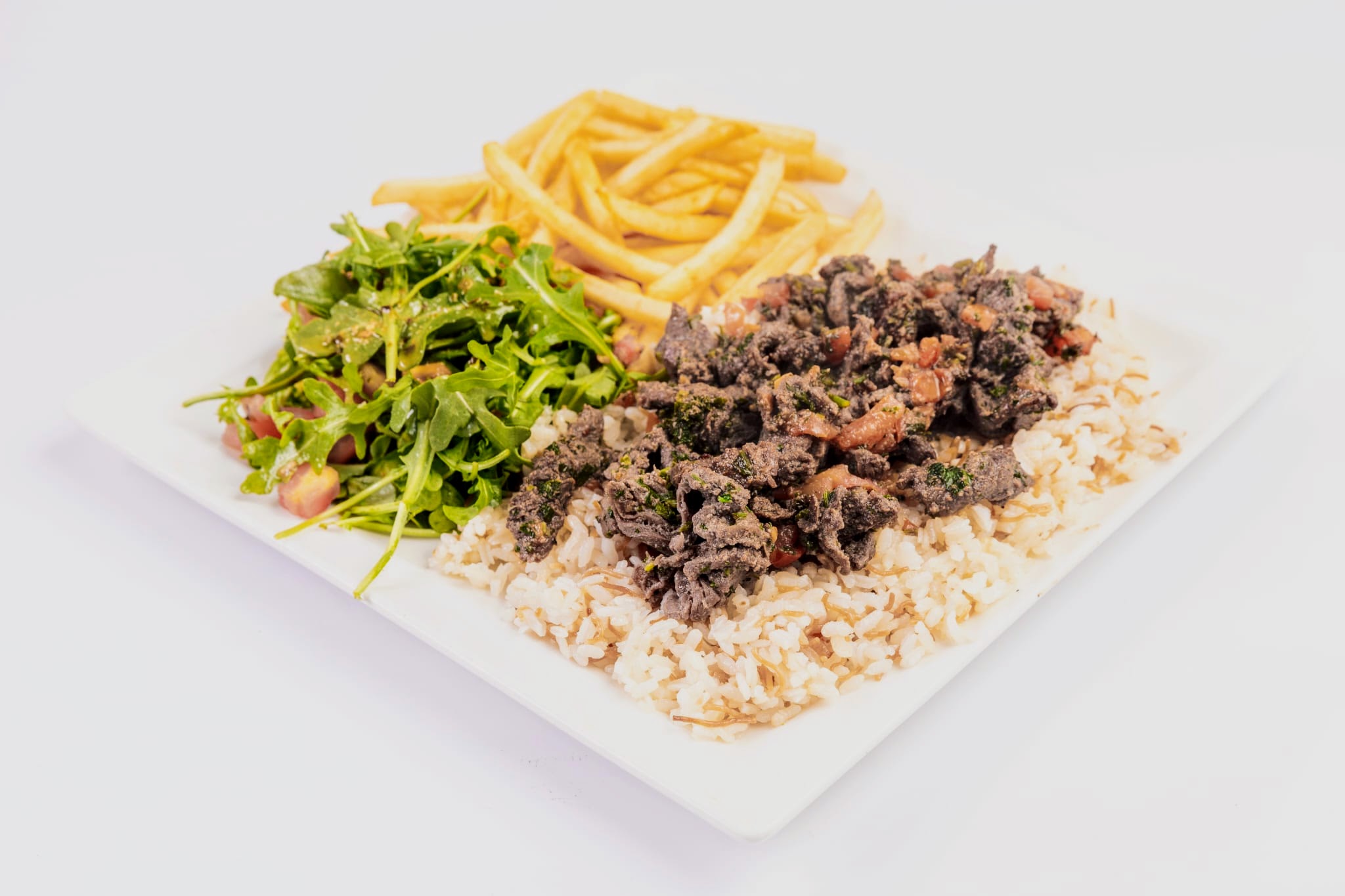 Order Beef Shawerma Entree food online from Cairo Restaurant & Cafe store, Anaheim on bringmethat.com