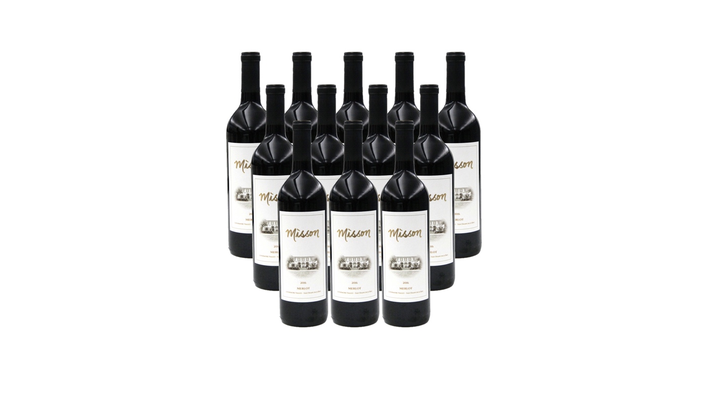 Order Misson Merlot, 2016, Case of 12 - 750mL red wine (14.0% ABV) food online from Raindrop Wine store, Livermore on bringmethat.com