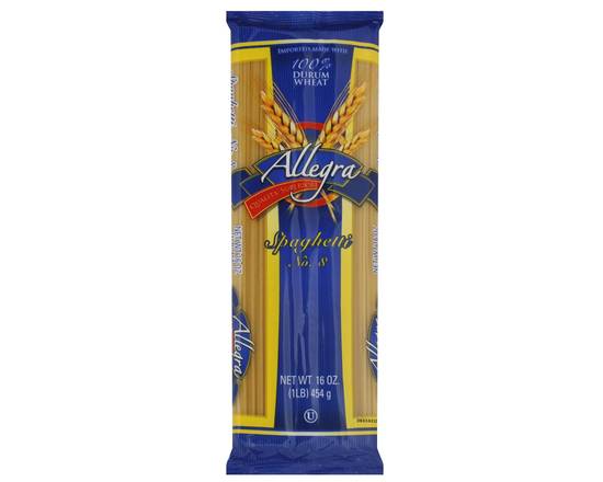 Order Allegra Durum Wheat Spaghetti Noodles (16 oz) food online from Temple Beauty Supply store, South Gate on bringmethat.com