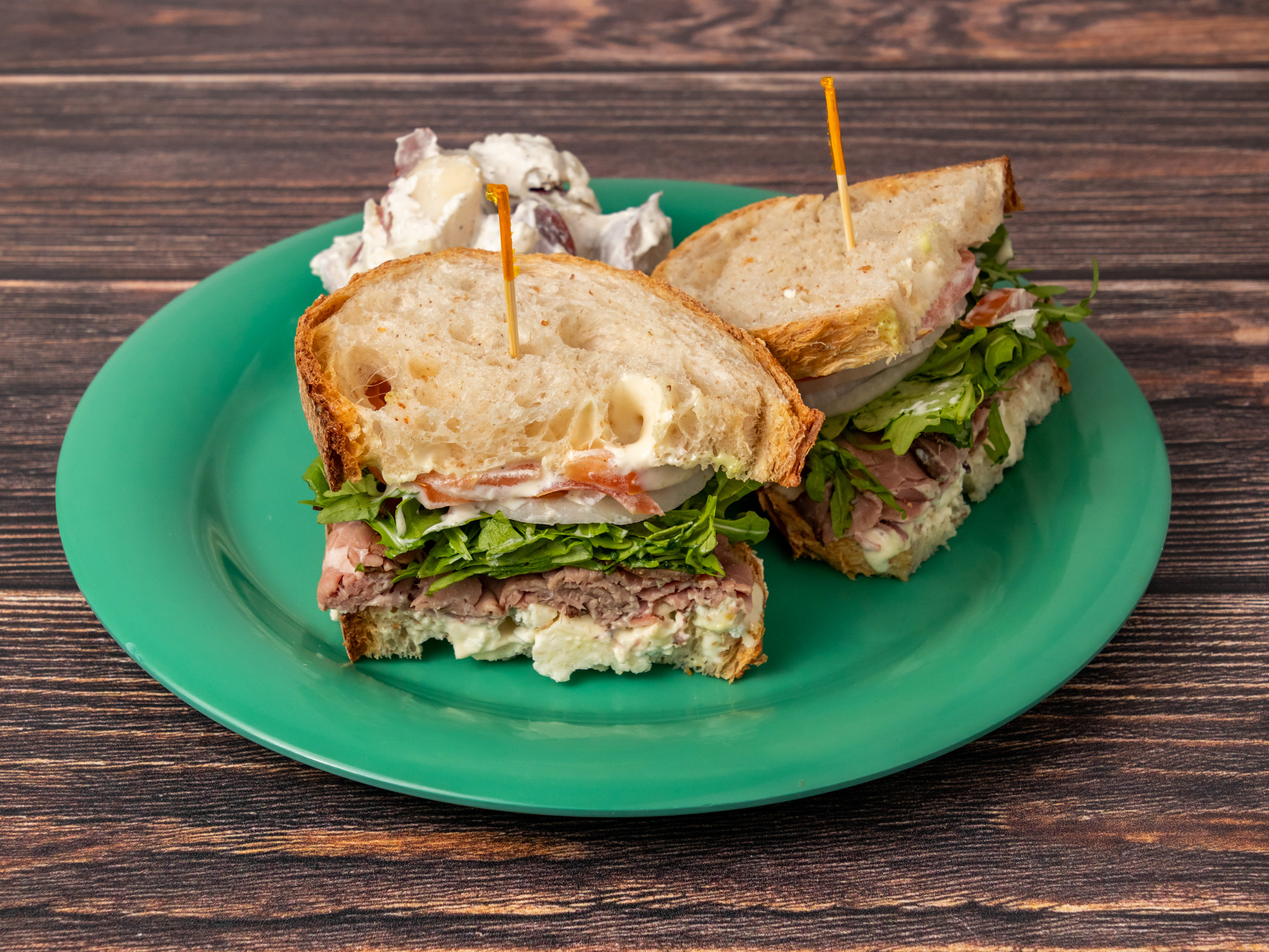 Order Horseradish Beef Sandwich food online from The Fickle Pickle store, Roswell on bringmethat.com
