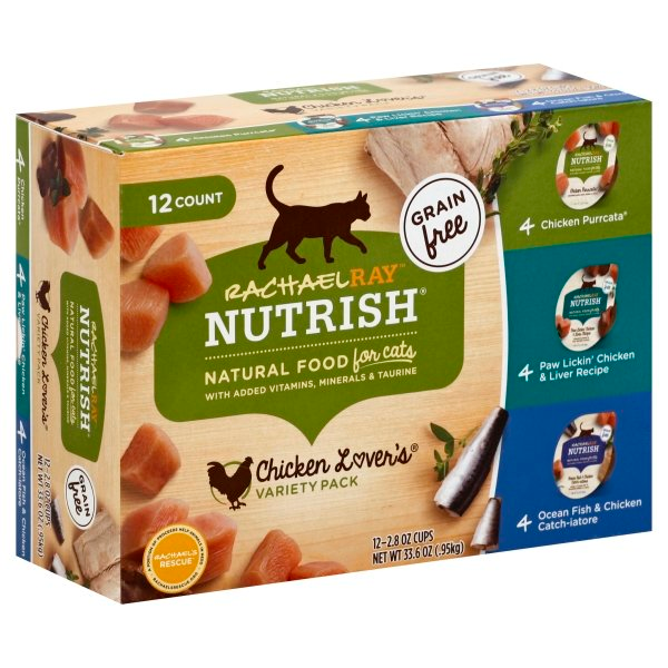 Order Rachael Ray Nutrish Natural Wet Cat Food, Chicken Lovers Variety Pack - 12 pk food online from Rite Aid store, Redwood City on bringmethat.com