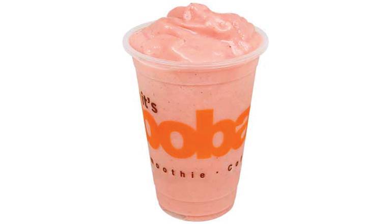 Order Strawberry Peach Smoothie food online from Boba Time store, Santa Clarita on bringmethat.com