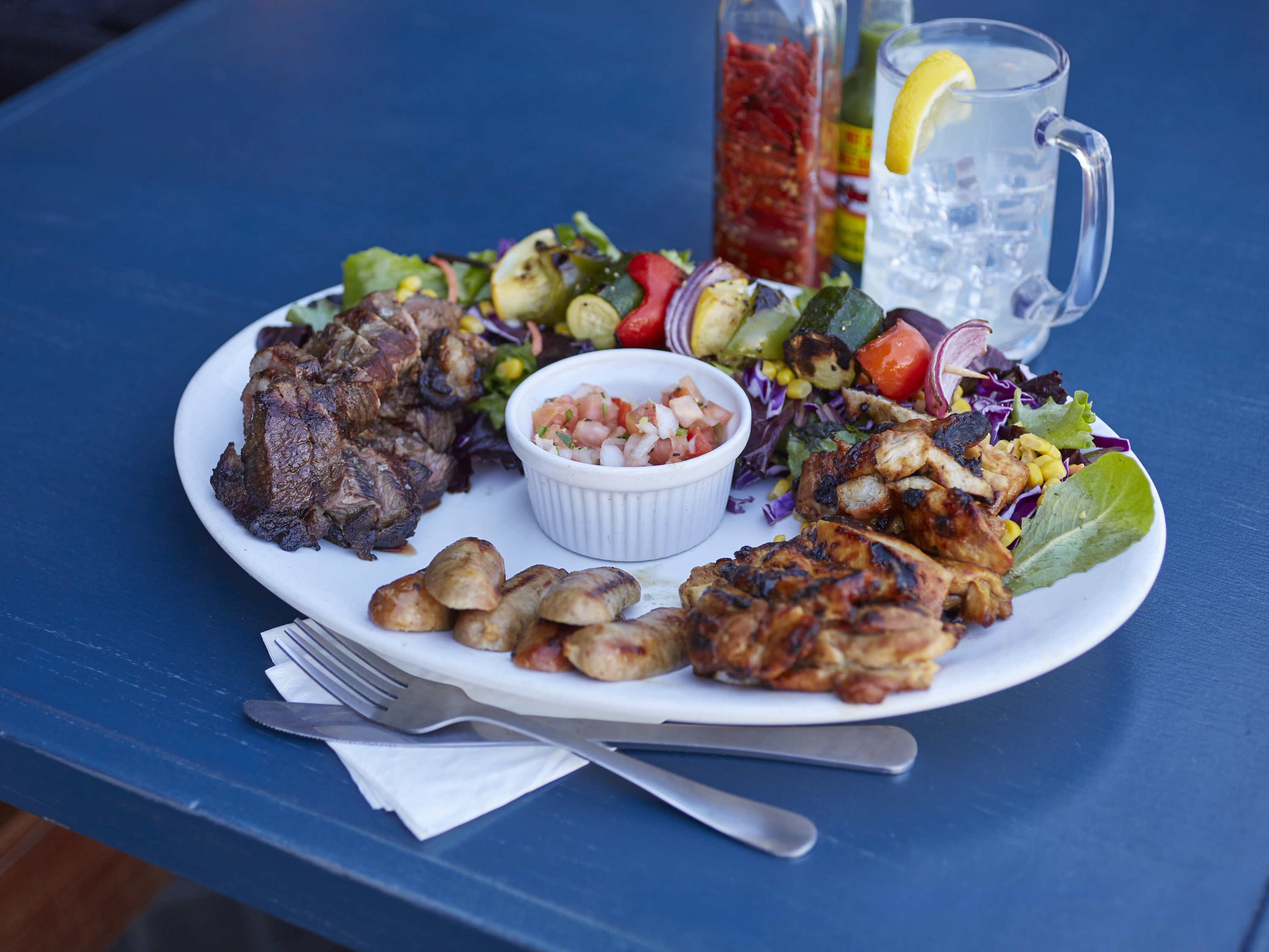Order Carnaval Plate Plate for 2 food online from Silvios Brazilian BBQ store, Hermosa Beach on bringmethat.com