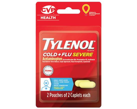 Order Tylenol Extra Strength 4pc food online from Chevron Extramile store, Atwater on bringmethat.com