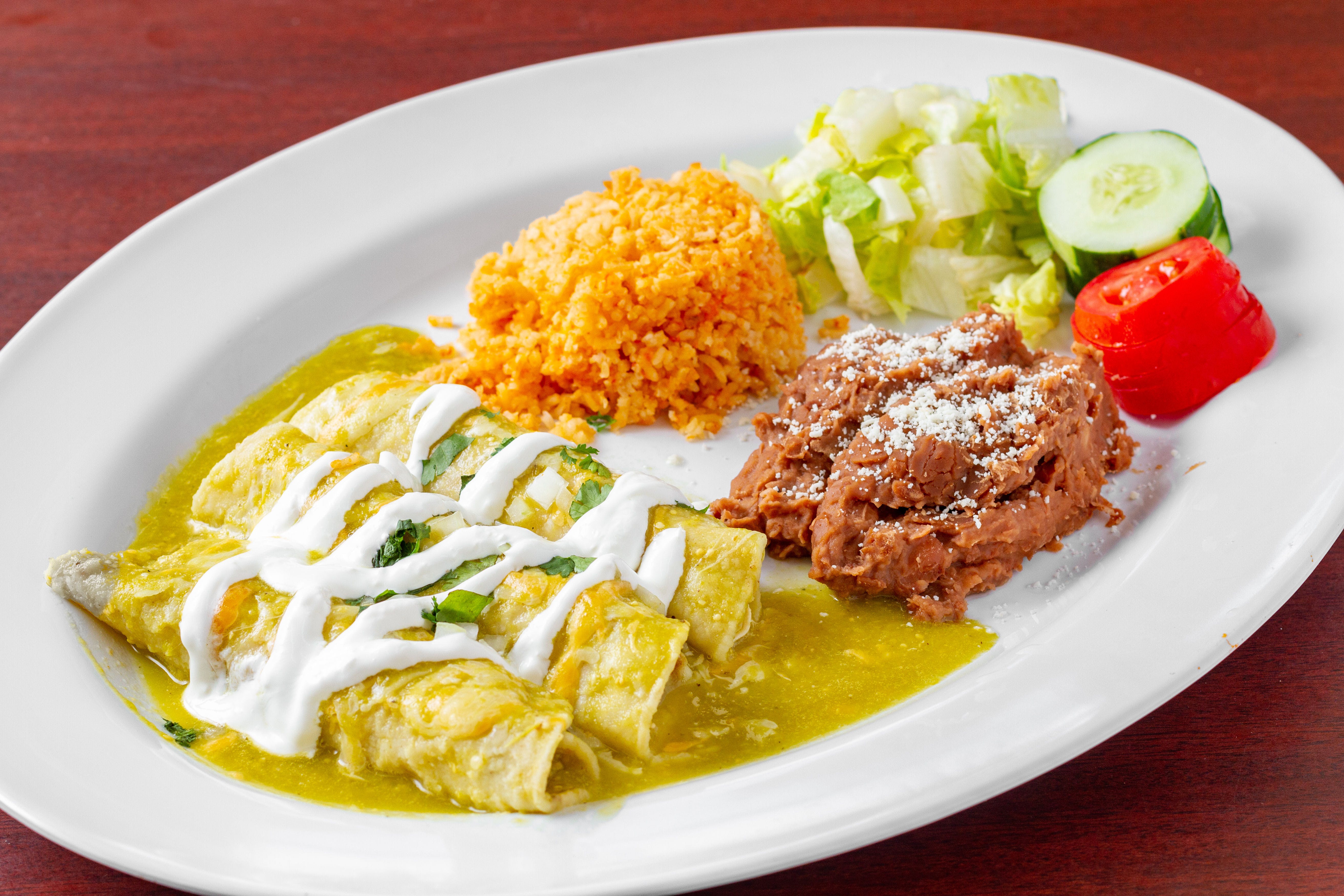 Order Enchilada - 5 Pieces food online from G's Pizzeria store, Elkton on bringmethat.com