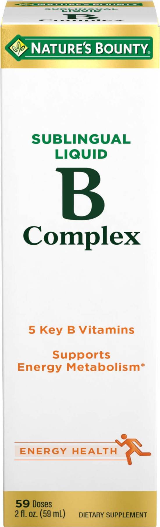 Order Natures Bounty B Complex Sublingual Liquid (2 oz) food online from Rite Aid store, Palm Desert on bringmethat.com