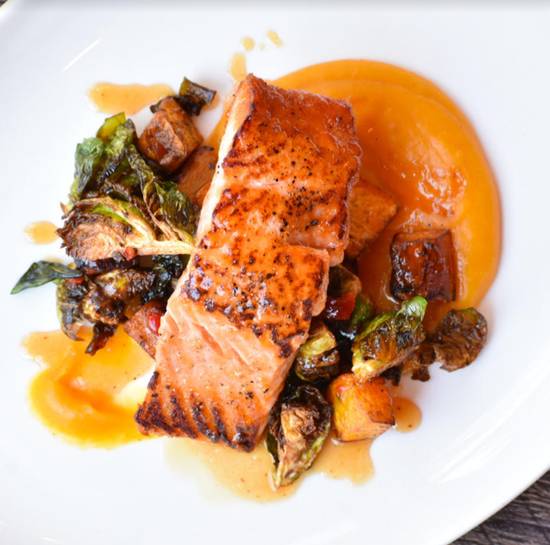 Order Pan Seared Salmon food online from The Boathouse at Short Pump store, Richmond on bringmethat.com