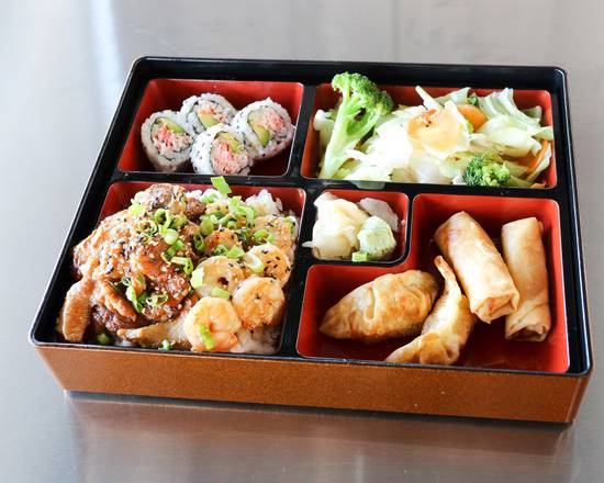 Order Chicken and Shrimp Bento food online from Quickway Japanese Hibachi store, Fredericksburg on bringmethat.com