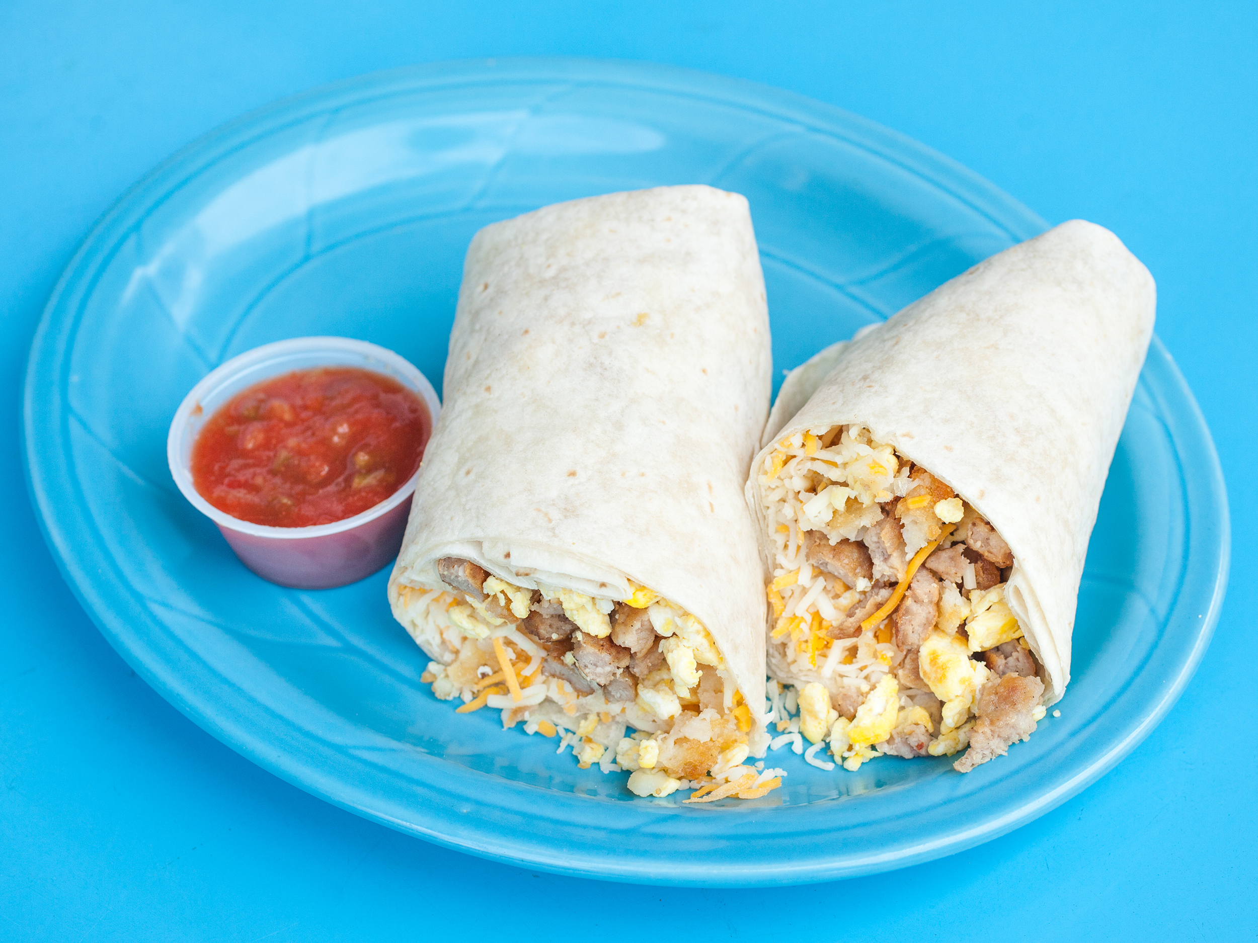 Order Breakfast Burrito food online from Delicious Donuts store, Portland on bringmethat.com