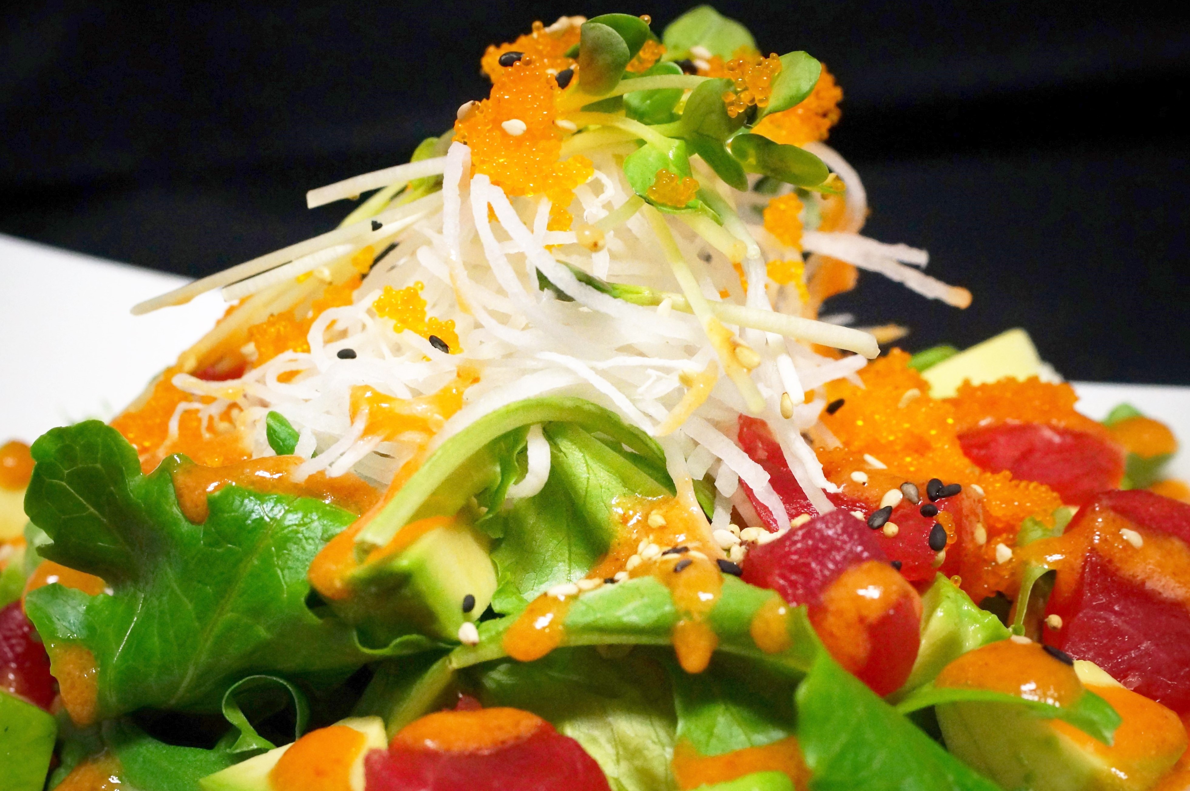 Order Spicy Tuna Salad food online from Sakura Sushi And Grill store, Albuquerque on bringmethat.com