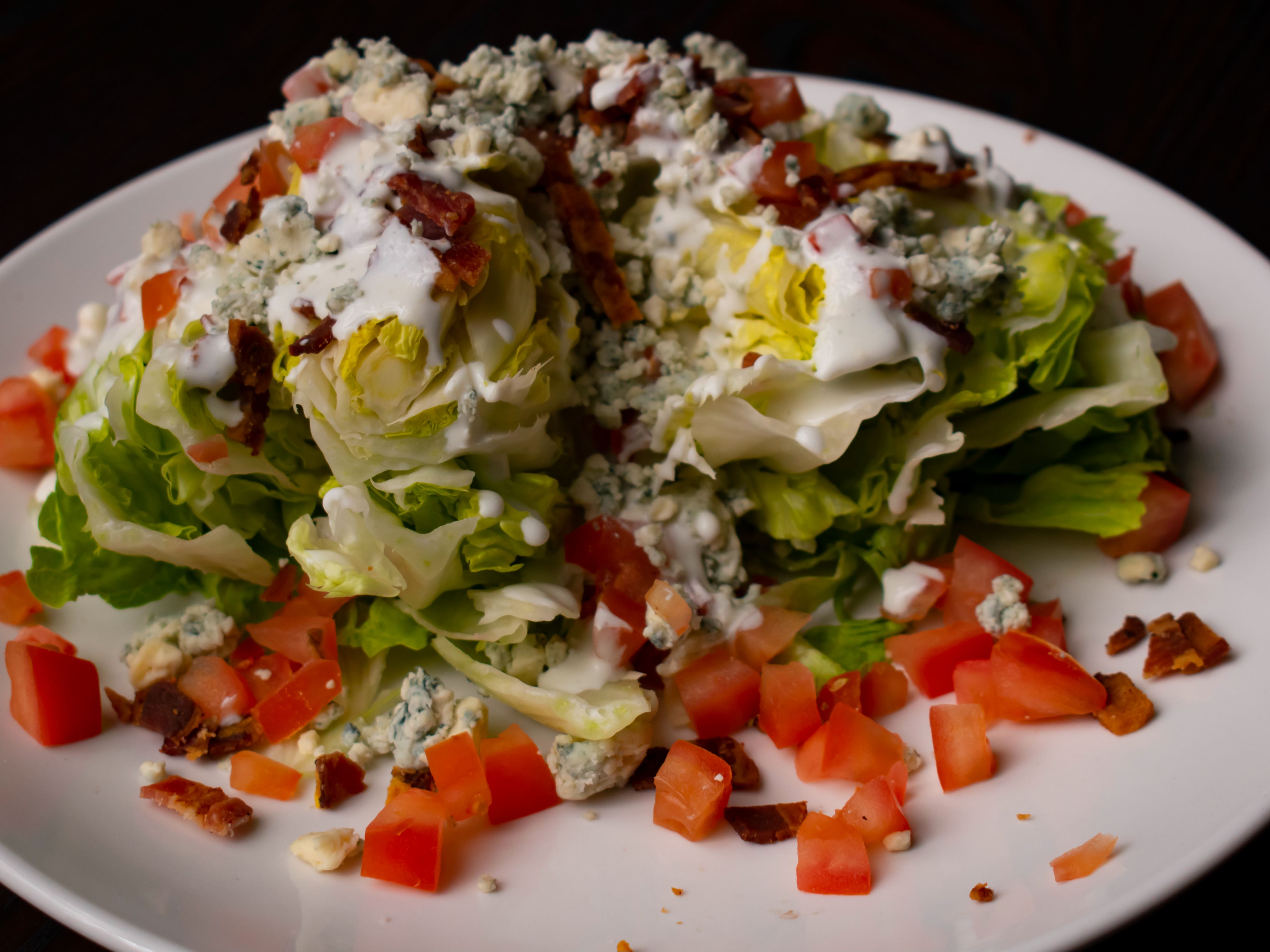 Order Blue Cheese Wedge Salad food online from La Papillon store, Lancaster on bringmethat.com