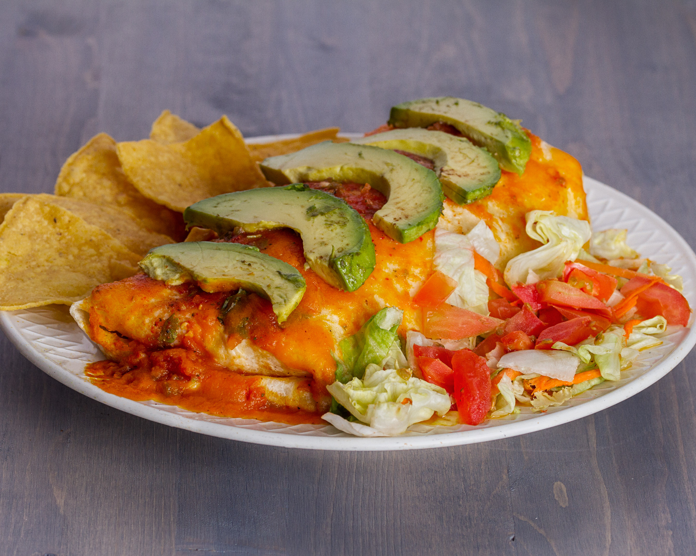 Order Burrito Mojado food online from Pupusa Loca Y Tacos store, Las Vegas on bringmethat.com