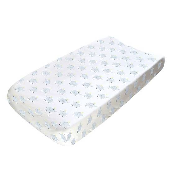 Order Hello Spud Elephant Changing Pad Cover in Grey food online from Buybuy Baby store, Christiana on bringmethat.com