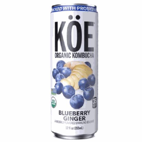 Order Koe Organic Kombucha - Blueberry Ginger food online from IV Deli Mart store, Goleta on bringmethat.com