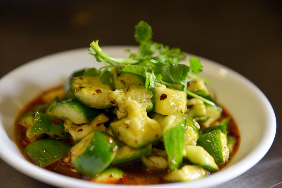 Order Asian Cucumber Salad food online from Yummi Noodle store, Westfield on bringmethat.com