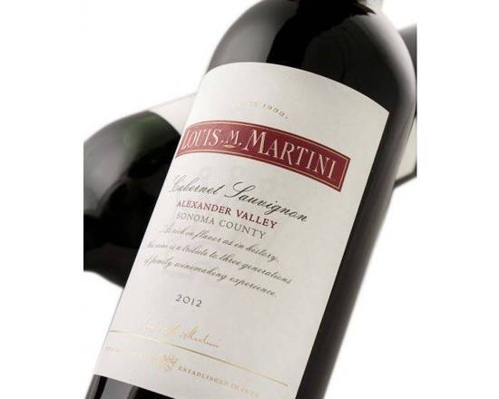 Order Louis M. Martini, Cabernet Sauvignon Alexander Valley (2017) · 750 mL food online from House Of Wine store, New Rochelle on bringmethat.com