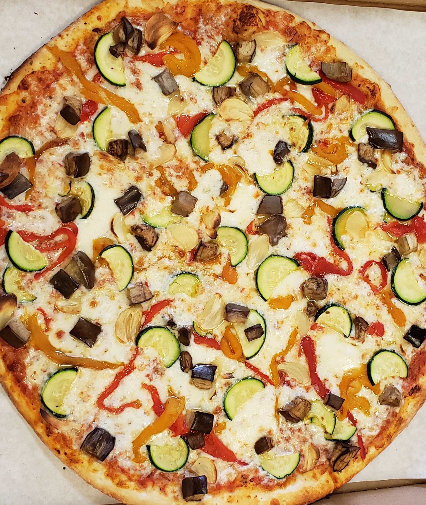 Order All Roasted Veggie Pizza food online from Fat Tomato Pizza store, San Pedro on bringmethat.com