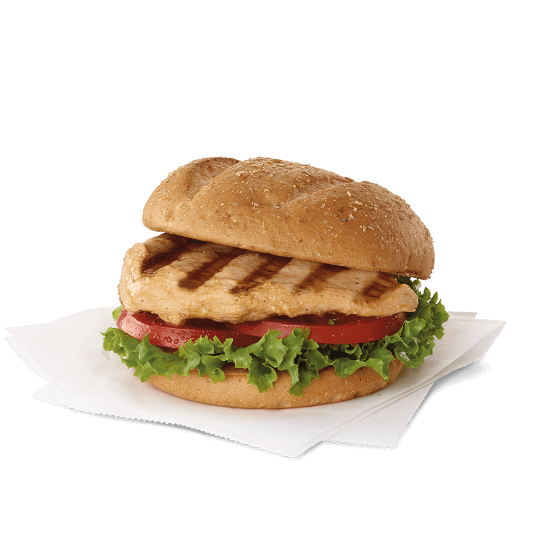 Order 5 oz. Grilled Chicken Fillet Sandwich food online from Steak-Out store, Montgomery on bringmethat.com