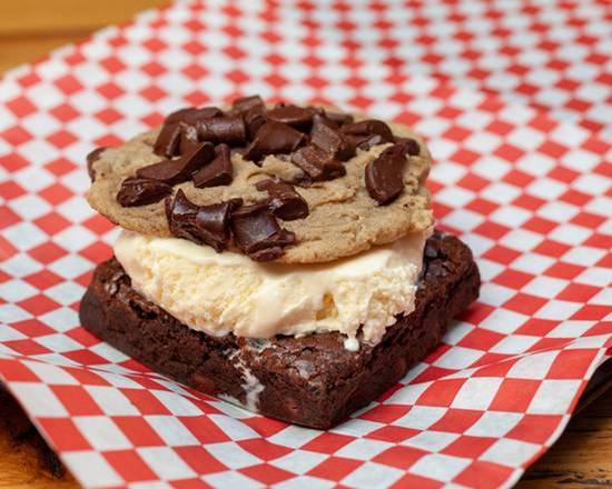 Order Brownie and Cookies Icecream Sandwich food online from Boulder Salad Healthy Wrap And Soup House store, Boulder on bringmethat.com