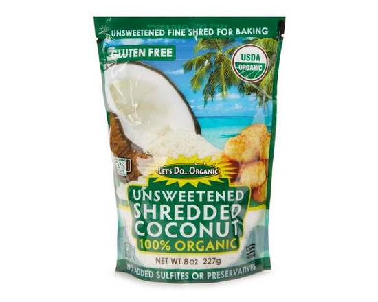 Order Let's Do Organic 100% Organic Unsweetened Shredded Coconut food online from Bel Clift Market store, SF on bringmethat.com
