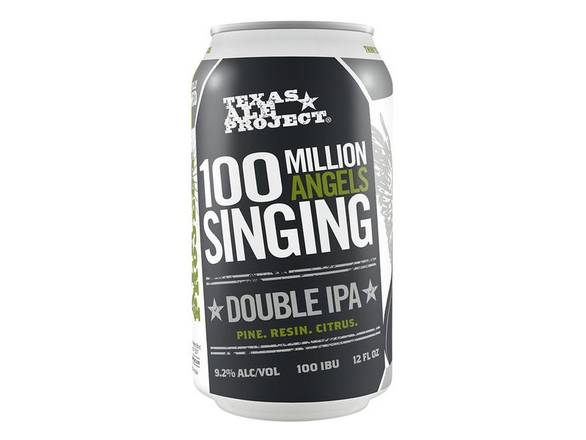 Order Texas Ale Project 100 Million Angels Singing Double IPA - 4x 12oz Cans food online from Goody Goody Liquor store, Dallas on bringmethat.com