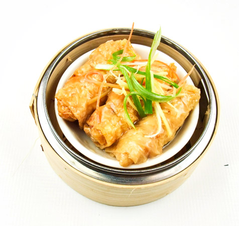 Order Steamed Bean Curd Skin with Pork food online from Triple Crown Restaurant store, Chicago on bringmethat.com